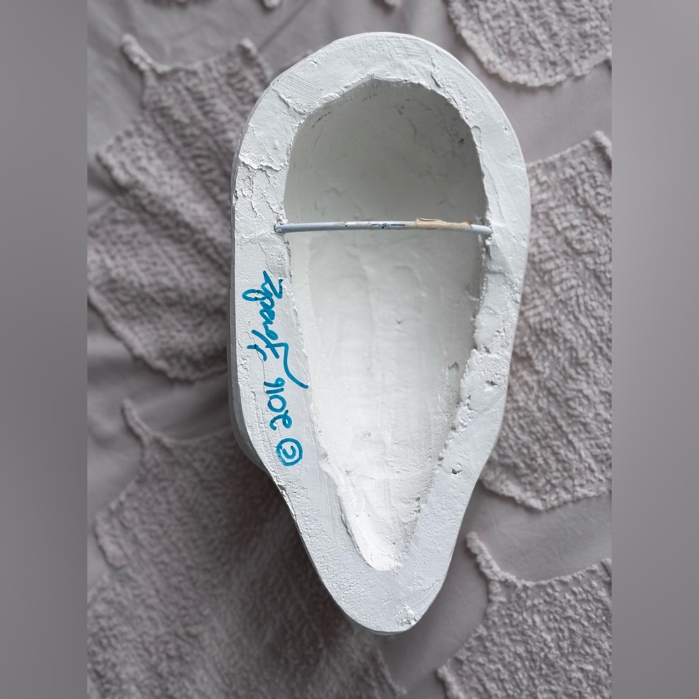 White Face Sculpture Wall Art - Picture 5 of 7